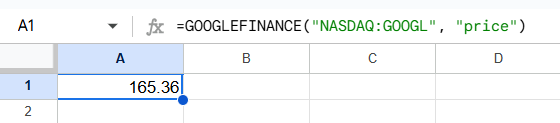 google finance function example 